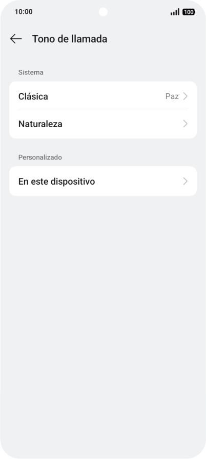 Pulsa la categoría deseada.