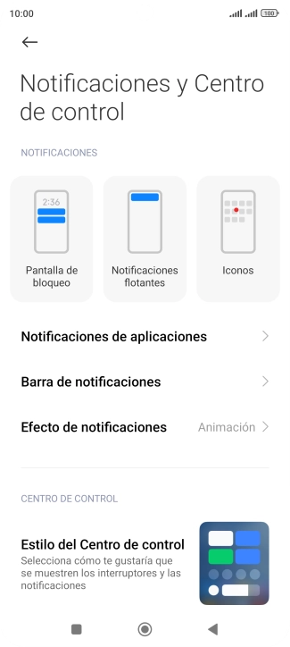 Pulsa Notificaciones de aplicaciones. Pulsa Notificaciones de aplicaciones.