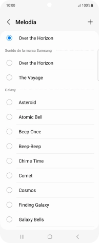 Pulsa el icono de añadir timbre de llamada. Pulsa el icono de añadir timbre de llamada.