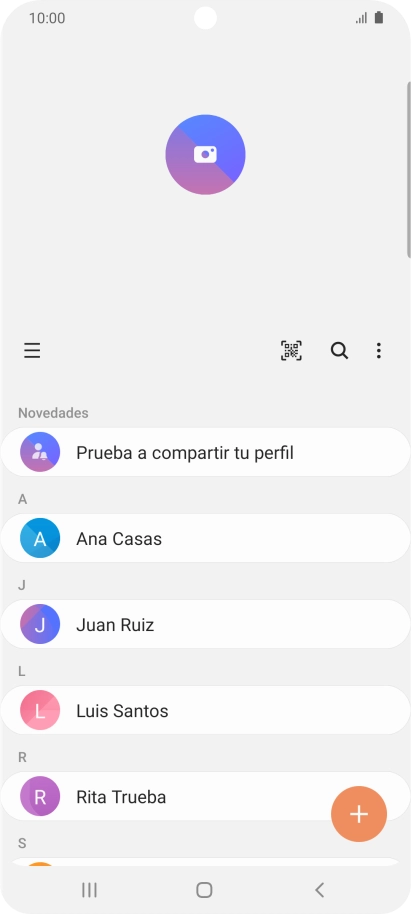 Pulsa el contacto deseado.