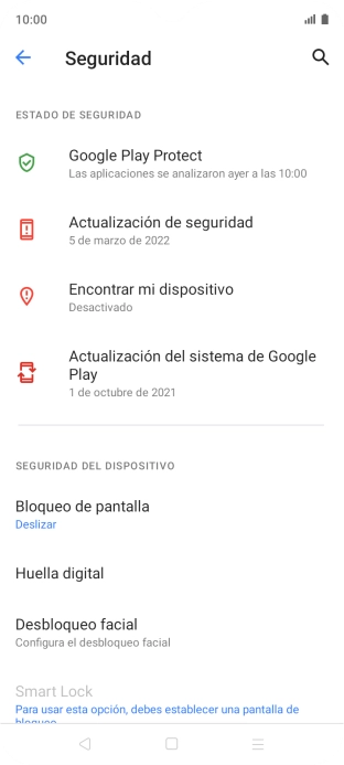 Pulsa Encontrar mi dispositivo.