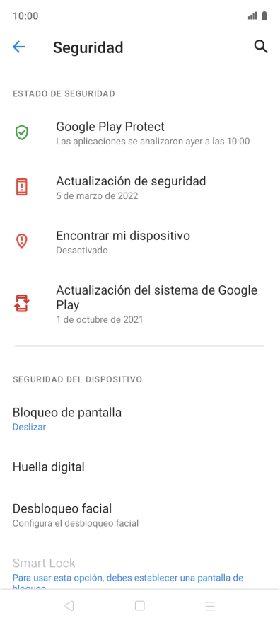 Pulsa Encontrar mi dispositivo.