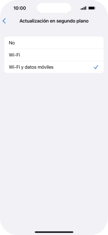 Para desactivar la actualización de apps en ejecución, pulsa No.