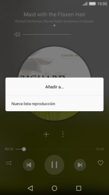 Pulsa Nueva lista reproducción.