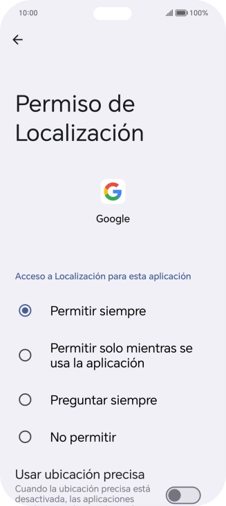 Pulsa el ajuste deseado.