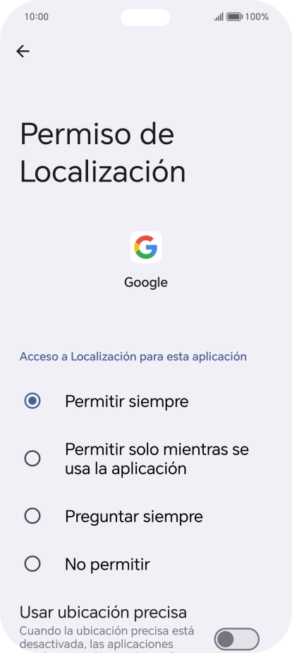 Pulsa el ajuste deseado.