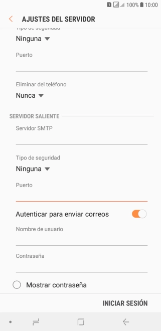 Pulsa el indicador junto a 