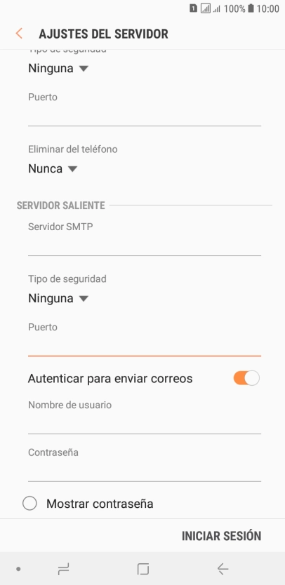 Pulsa el indicador junto a 