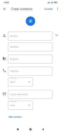 Pulsa Nombre e introduce el nombre deseado.