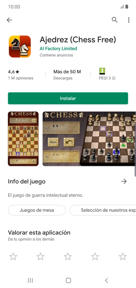 Pulsa Instalar y sigue las indicaciones de la pantalla para instalar la app.