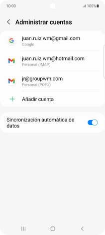 Pulsa el indicador junto a 