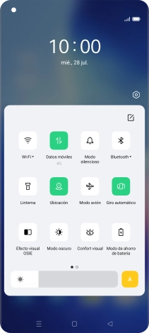 Pulsa el icono de ajustes.