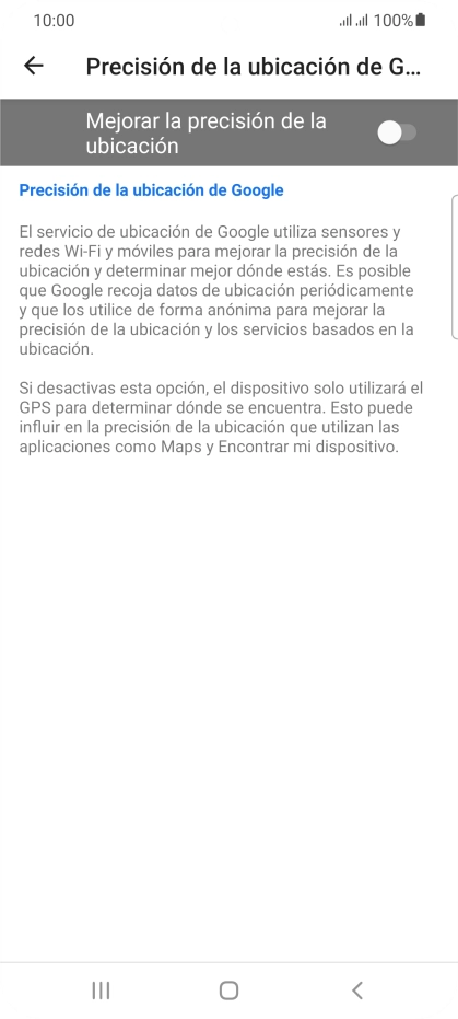 Pulsa el indicador junto a 