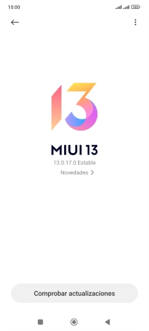 Pulsa Comprobar actualizaciones. Si hay una versión de software nueva disponible, aparecerá ahora en la pantalla. Sigue las indicaciones de la pantalla para actualizar el software del teléfono.