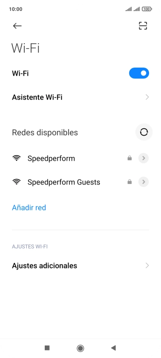 Pulsa Asistente Wi-Fi.
