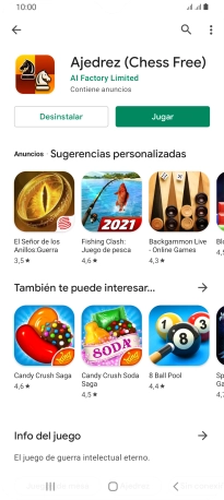 Pulsa la tecla de inicio para terminar y regresar a la pantalla de inicio.