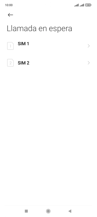 Pulsa la tarjeta SIM deseada.