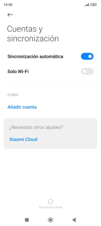 Pulsa Añadir cuenta.