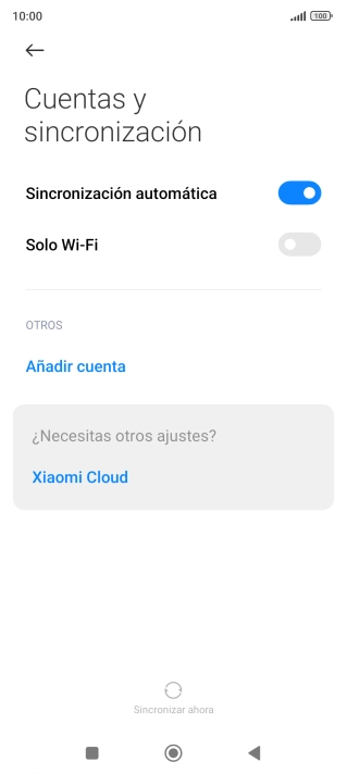 Pulsa Añadir cuenta.