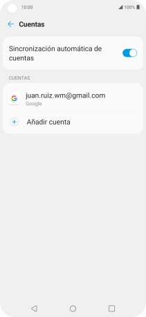 Pulsa la cuenta deseada.