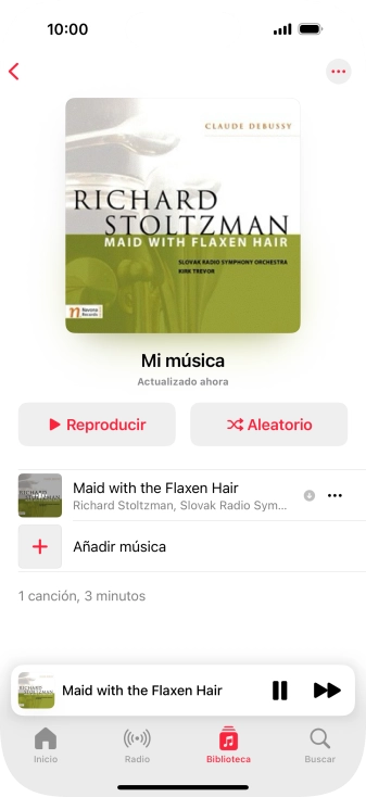 Pulsa el título de la canción. Pulsa el título de la canción.