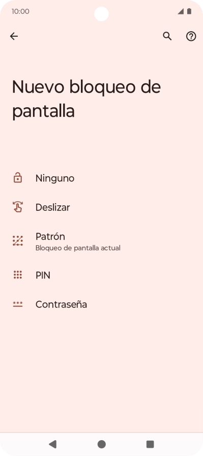 Pulsa Ninguno.