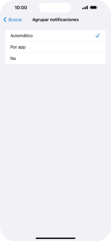 Pulsa el ajuste deseado.