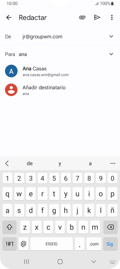 Pulsa el contacto deseado.