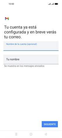 Pulsa Tu nombre e introduce el nombre del remitente.