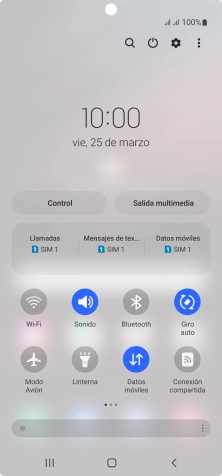 Pulsa el icono de ajustes.