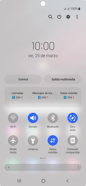 Pulsa el icono de ajustes.