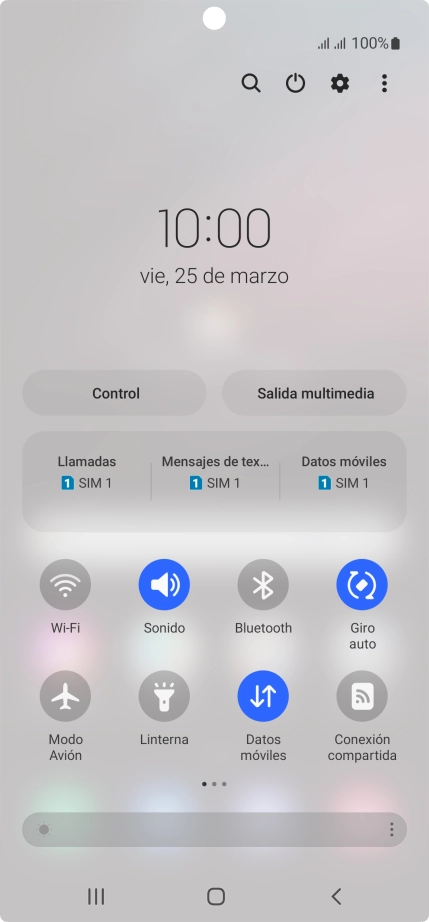 Pulsa el icono de ajustes.