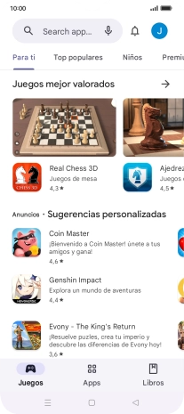 Pulsa el icono de perfil.