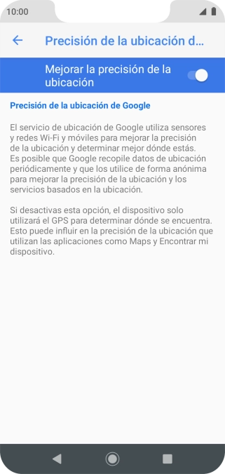 Pulsa el indicador junto a 