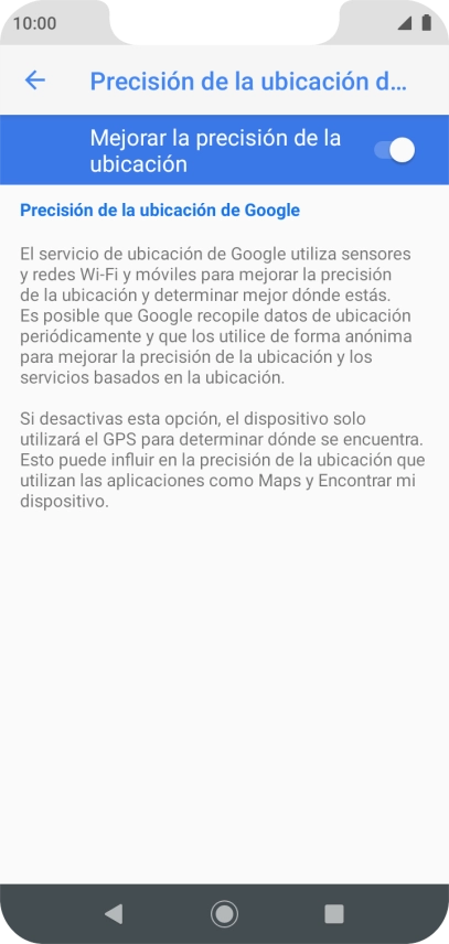 Pulsa el indicador junto a 