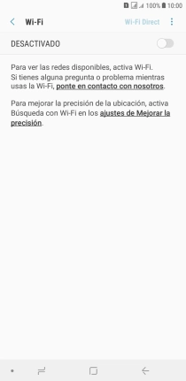 Pulsa el indicador para activar la función.