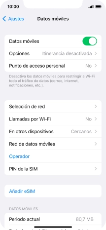 Pulsa Selección de red.