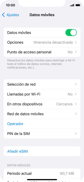 Pulsa Selección de red.