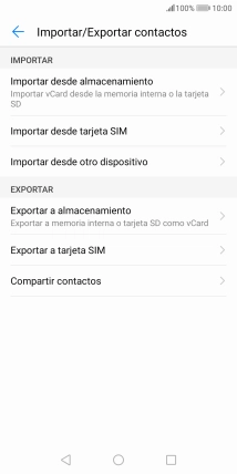 Pulsa Importar desde tarjeta SIM.