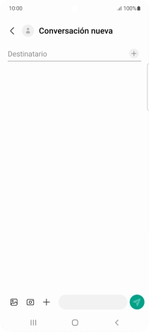 Pulsa en el campo de búsqueda e introduce las primeras letras del nombre del destinatario deseado.