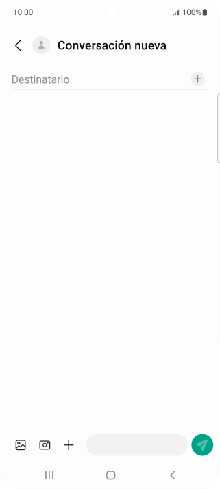 Pulsa en el campo de búsqueda e introduce las primeras letras del nombre del destinatario deseado.