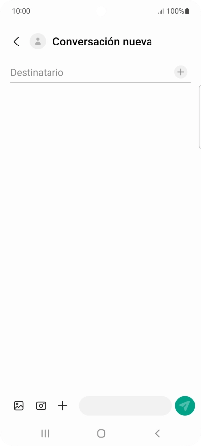 Pulsa en el campo de búsqueda e introduce las primeras letras del nombre del destinatario deseado.