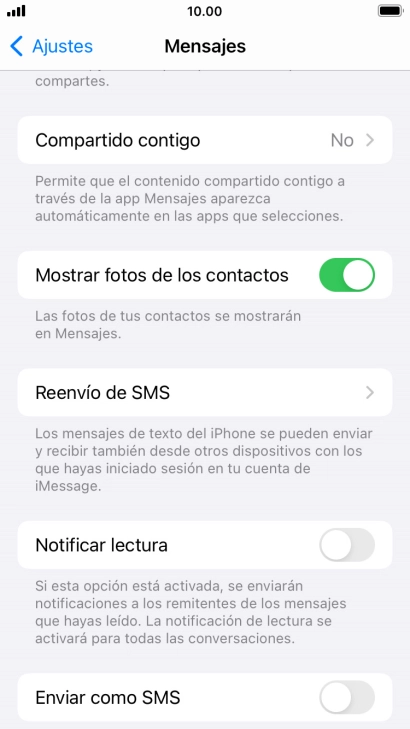 Pulsa el indicador junto a 