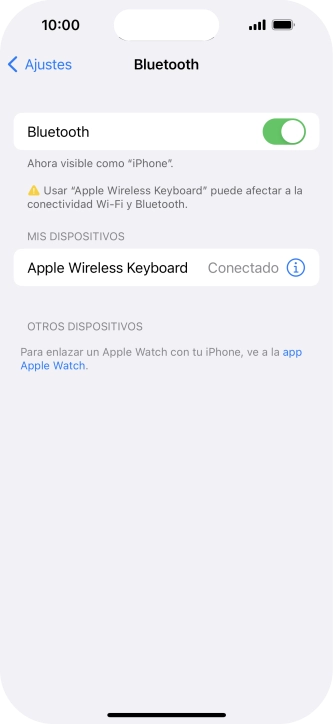 Desliza el dedo hacia arriba desde la parte inferior de la pantalla para terminar y volver a la pantalla de inicio.