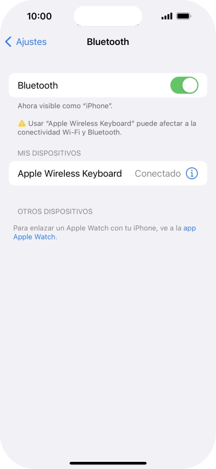 Desliza el dedo hacia arriba desde la parte inferior de la pantalla para terminar y volver a la pantalla de inicio.