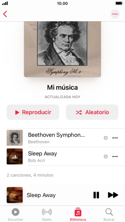 Pulsa el título de la canción.