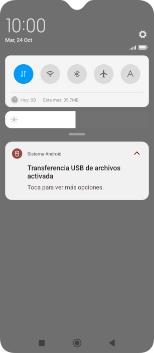 Pulsa Toca para ver más opciones..