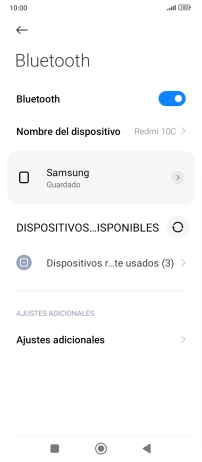 Pulsa la tecla de inicio para terminar y regresar a la pantalla de inicio.