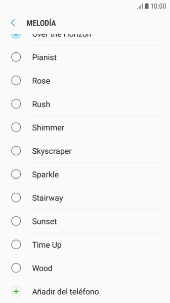 Pulsa Añadir del teléfono.