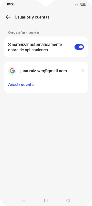 Pulsa Añadir cuenta.